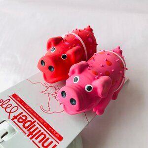 Multipet Mini Pig Latex  Squeak Dog Toy  With Squeaker Pink
